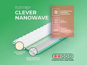 Ортопедический матрас Clever NanoWave